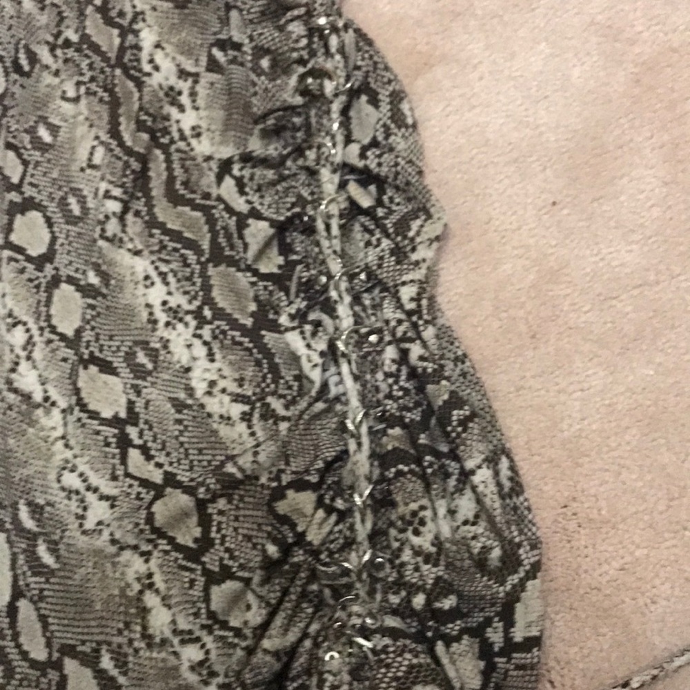 Michael Korssnake Python Print Dress - image 7